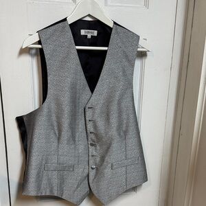 Lubiam Gray Patterned Vest